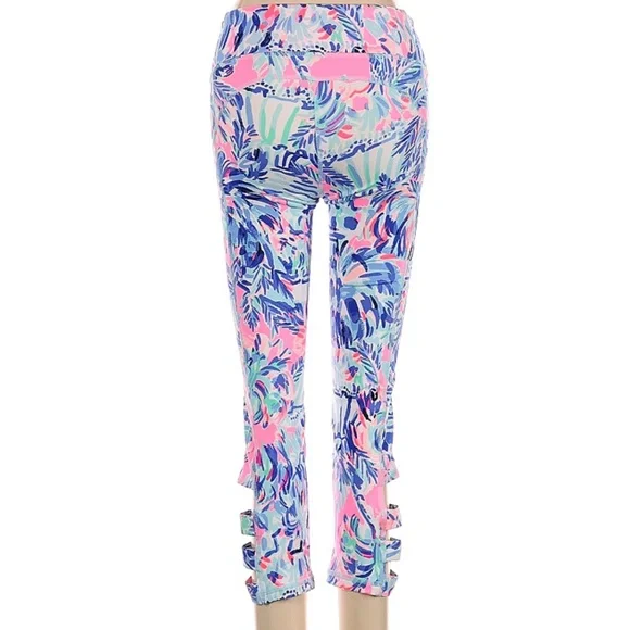 Lilly Pulitzer Luxletic Floral Lux Weekender Cabana Cocktail Crop Leggings XXS - Picture 2 of 6
